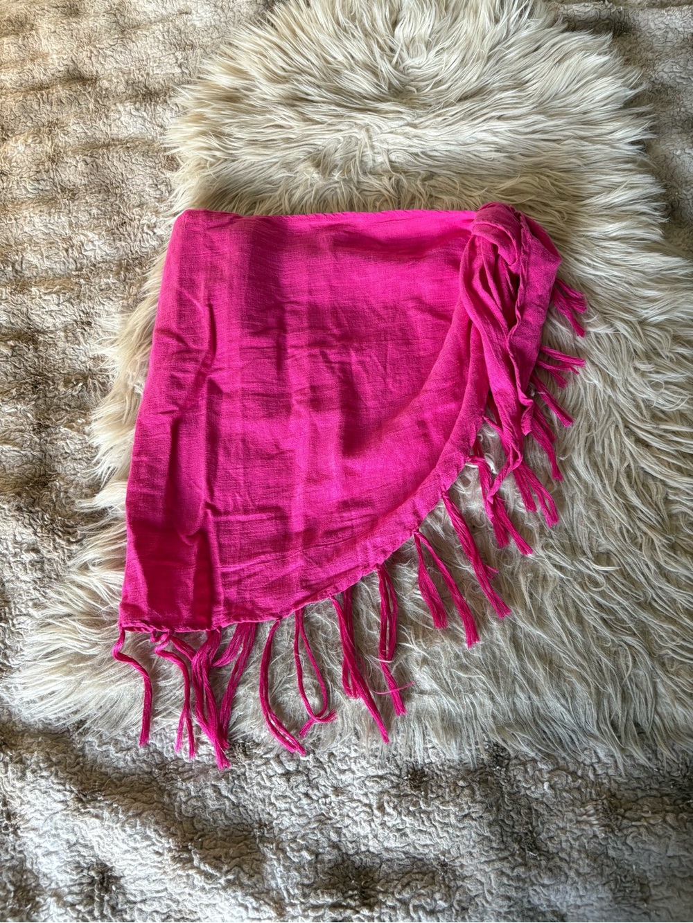 Vitamin A Pink Linen Sarong